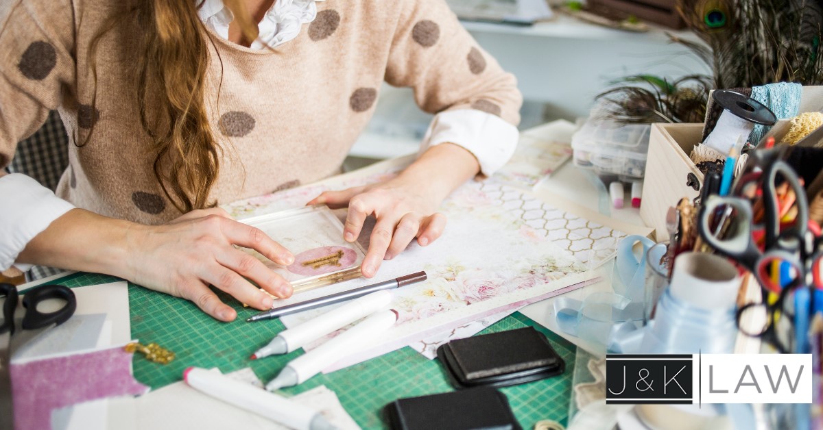 woman doing work for her small business